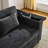 Pull-Out Sleeper Sofa Bed Double Seat Recliner Sofa Bed Modern Sofa Sleeper Sectional-101914302