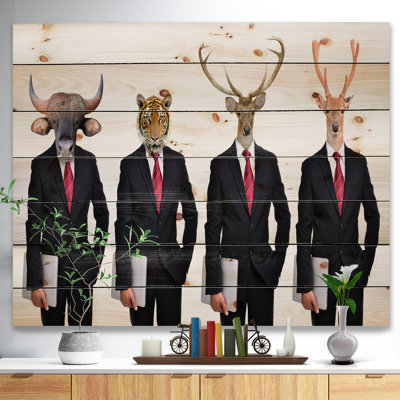 «Animals in Americana suit», impression