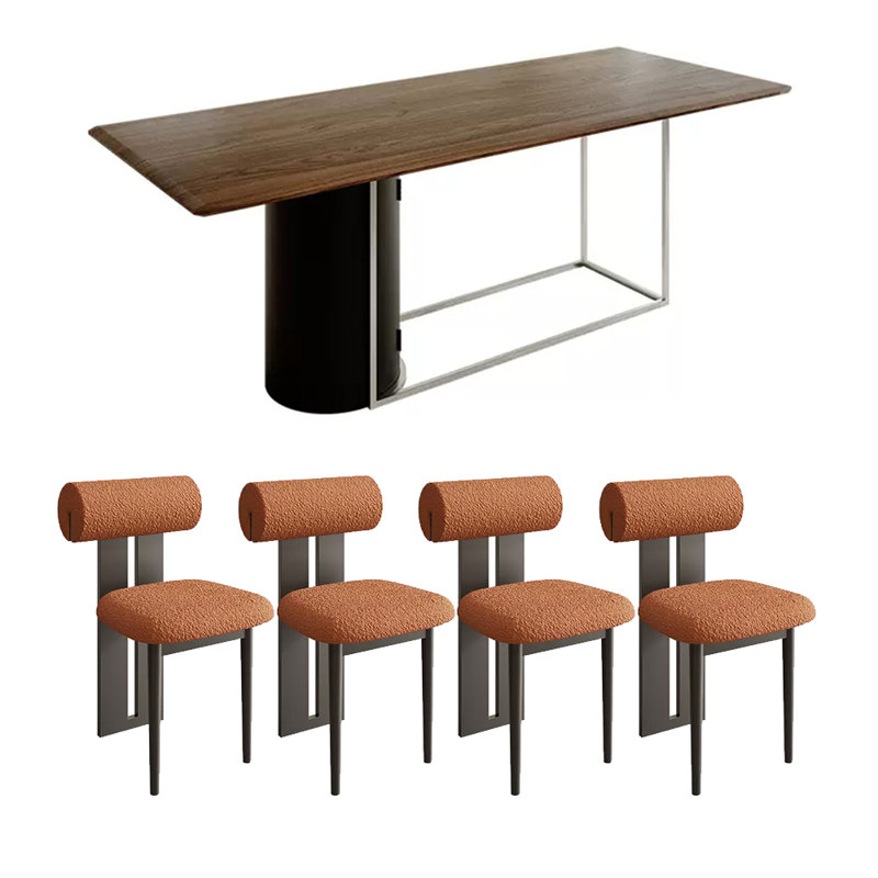 Ensemble de salle à manger rectangulaire Minekazu, H 29,53 po x L 55,12 po x l 27,56 po