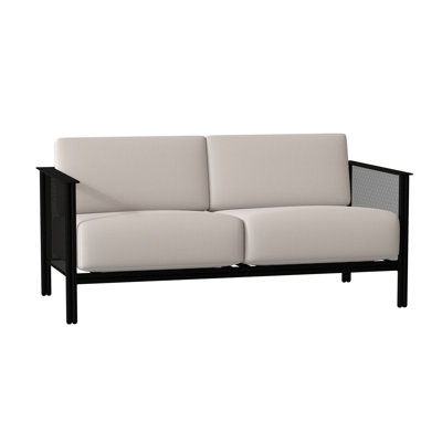 Jax 53.25'' Wide Iron Loveseat with Cushions
