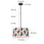 Luminaire suspendu tambour moderne à 4 lumières avec feuille métallique-1108640549