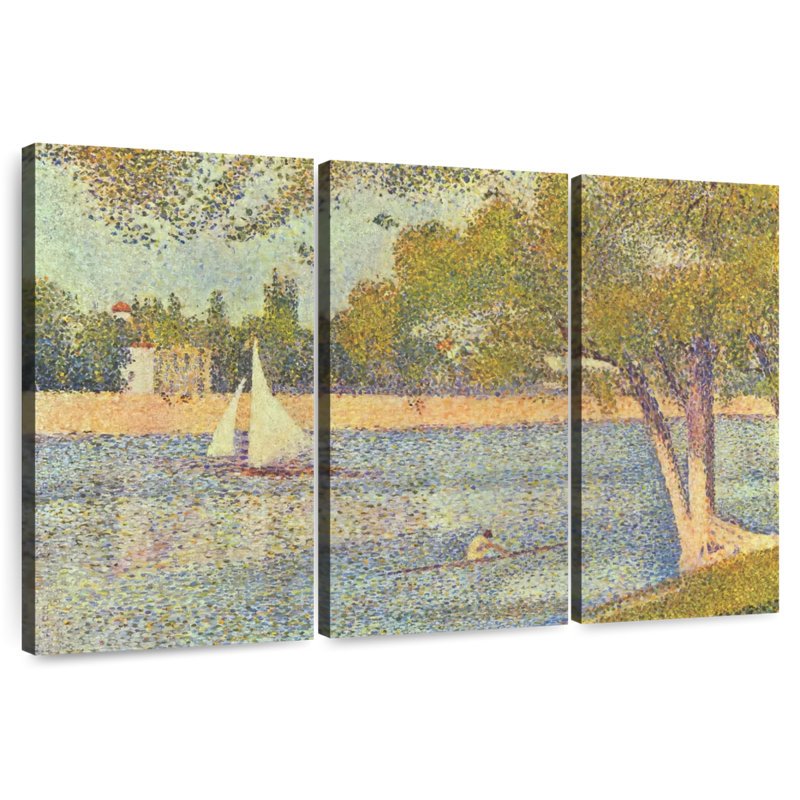 Alvord la seine à La Grande Jatte, H 32 po x l 50 po