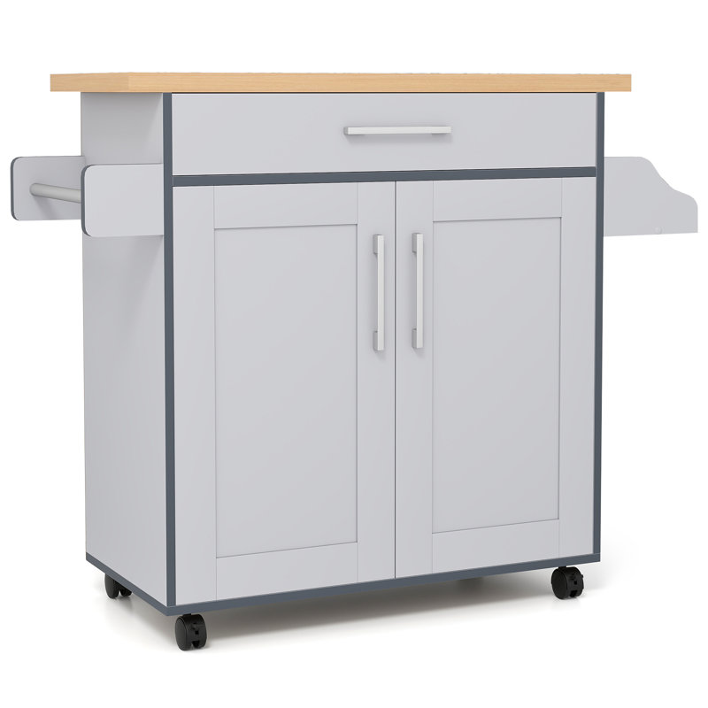Clemmie 44 " W Kitchen Island, Gray