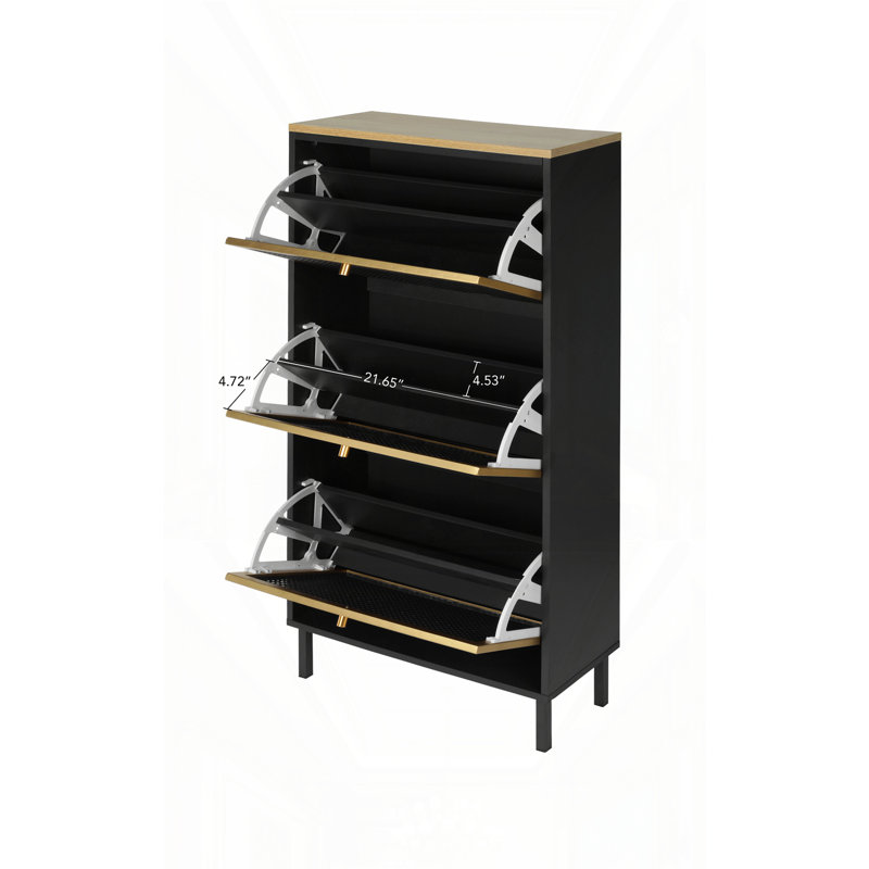 Armoire de rangement pour chaussures autoportante moderne