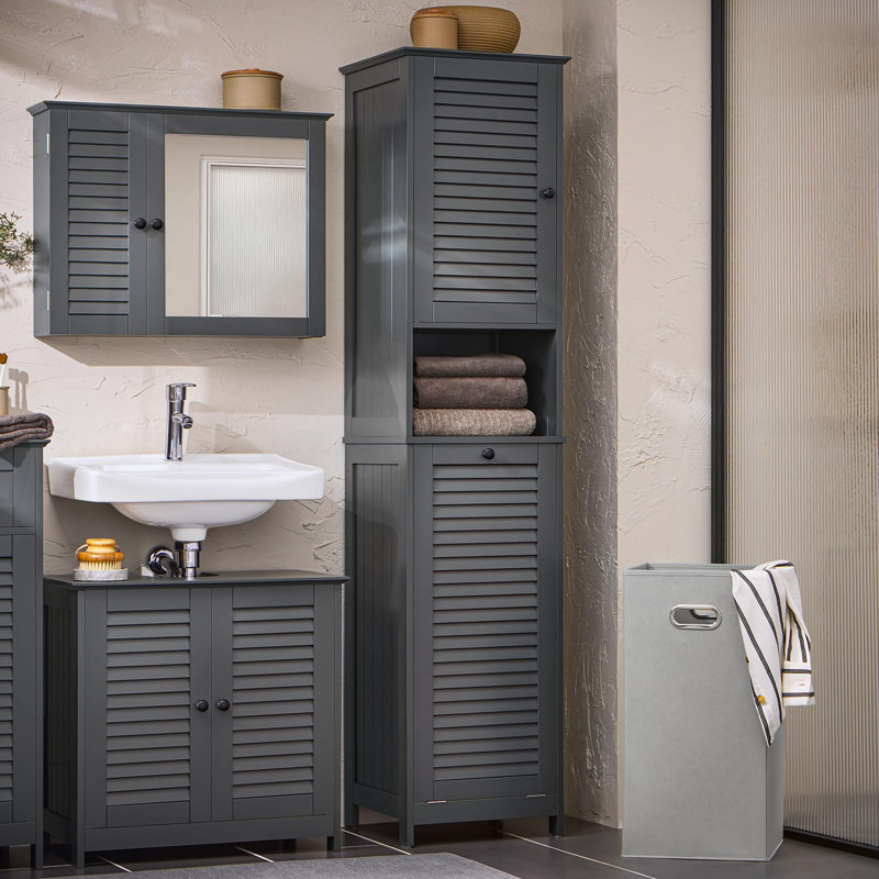 Wood Cabinet Laundry Hamper
