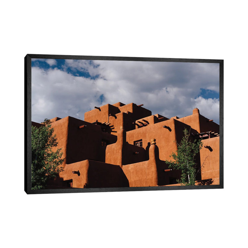 Santa Fe Architecture VIII by Bethany Young - Print on Canvas, 66.04cm H x 101.6cm W x 3.81cm D, Black Framed