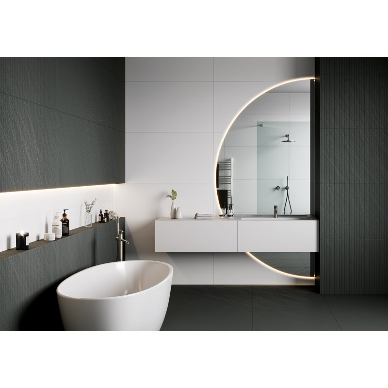 24" x 48" Straight Edge Porcelain Singular Wall & Floor Tile