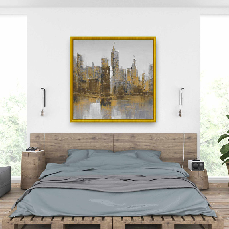 Art urbain sur toile, brun et sombre