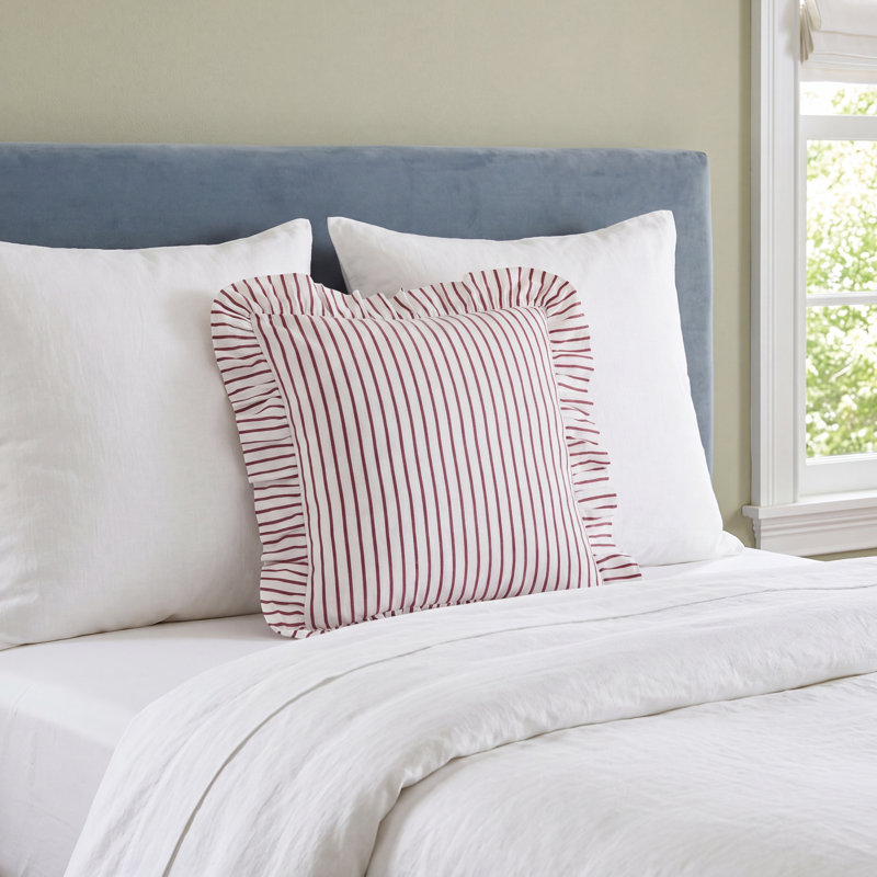 Berta Cotton Blend Striped Sham Set