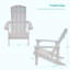 Chaise Adirondack en plastique Yonds-1895301202