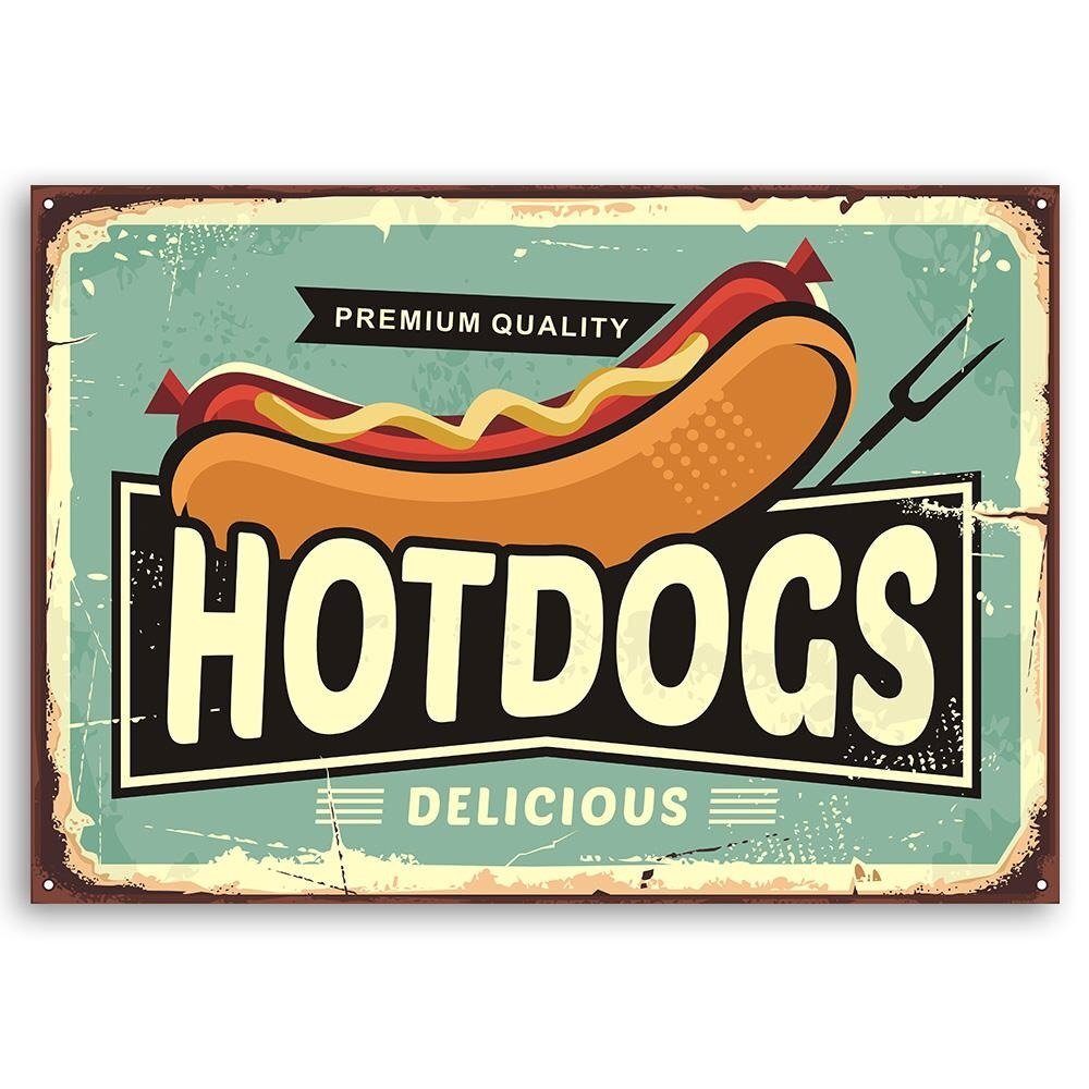 Leinwandbild Hot Dogs