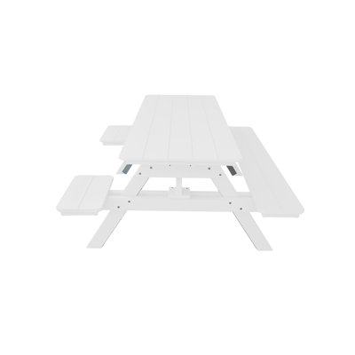 Awat Rectangular Outdoor Picnic Table , 70'' in. W 60'' in. D