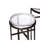 Hoxton 2 - Piece Glass Top Living Room Table Set-61832901