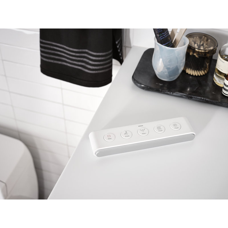 5-Series Electronic Toilet with Elongated Seat and Remote