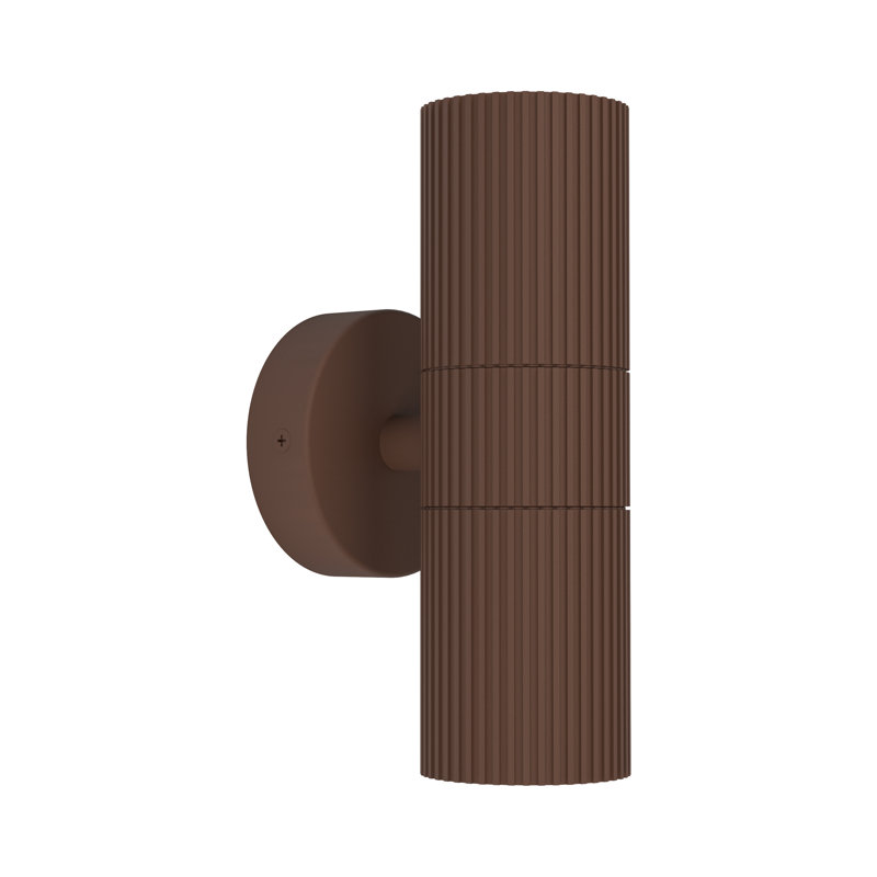 Satin Nickel Hardwired Outdoor Sconce, 20cm H x 11cm W x 6cm D, Multiple Directions