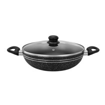 KitchenCraft World of Flavours 20cm Non Stick Wok for Induction Hob, Carbon  Steel, Small Stir Fry Pan