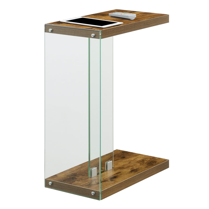 Allegonda 24.25" Tall C End Table, Barnwood