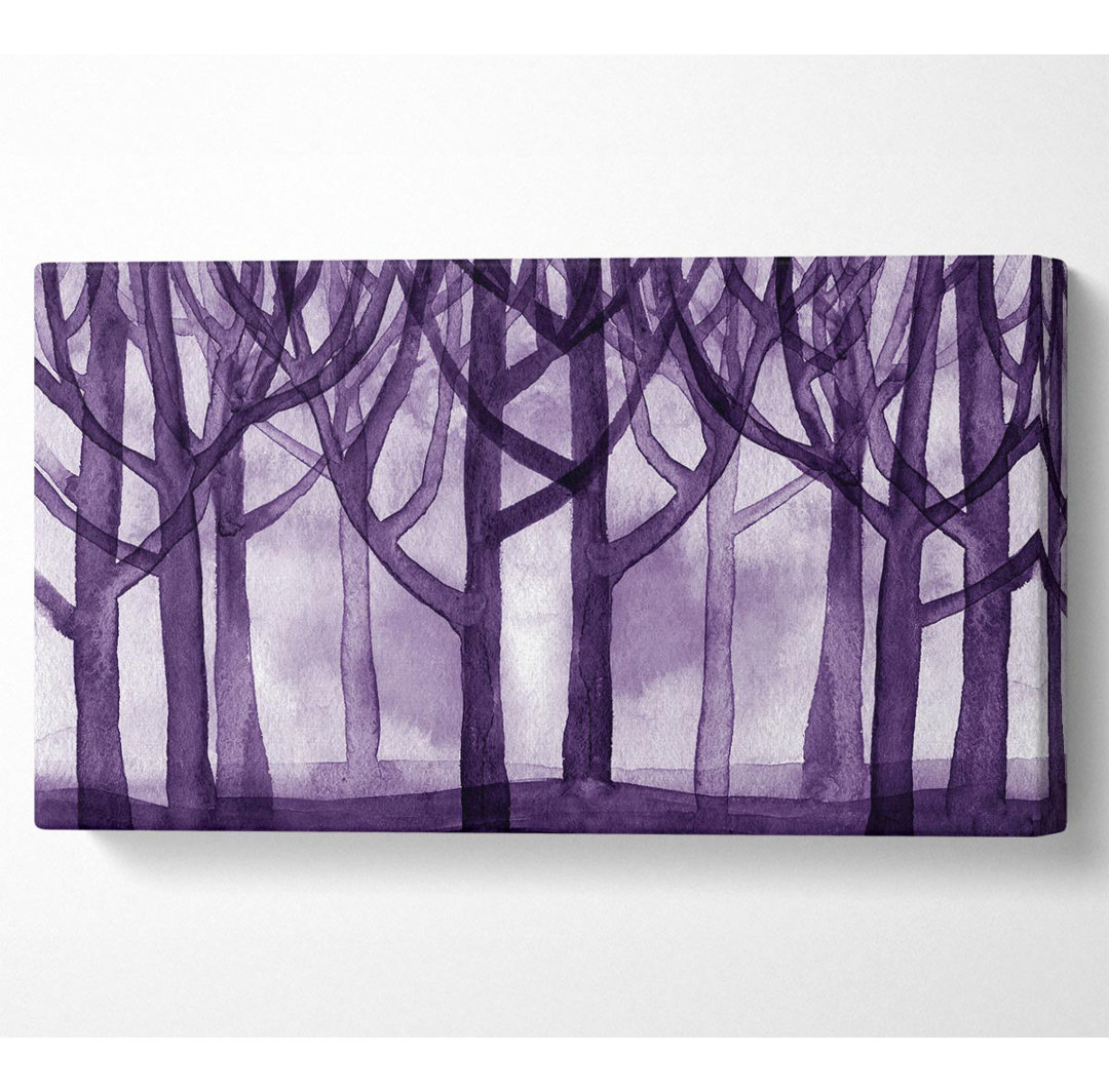 Shawnita Purple Woodland - Kunstdrucke auf Leinwand