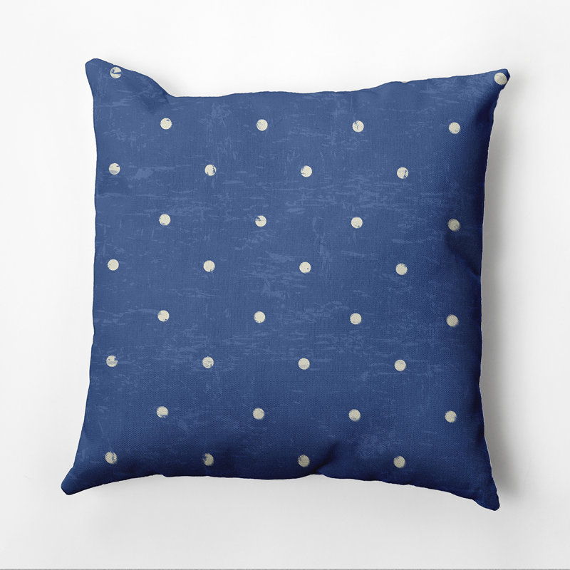 Housse et insert de coussin carré Surf, Sand & Sea Dot, H 18 po x l 18 po, Bleu