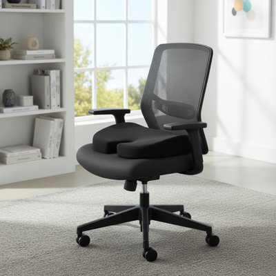 Doctor-Recommended Comfortable Memory Foam Seat Cushion, Ergonomic Design, Suitable For Both Office And Car Use, Provides Lumbar Support And Pain Relief.