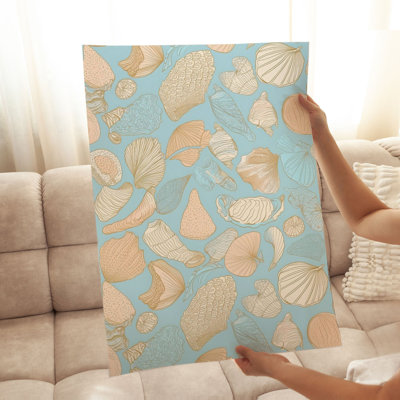 Beach and Coastal Seashells II Nautical Unframed Art Print