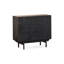 Buffet décoratif rétro en bois massif noir