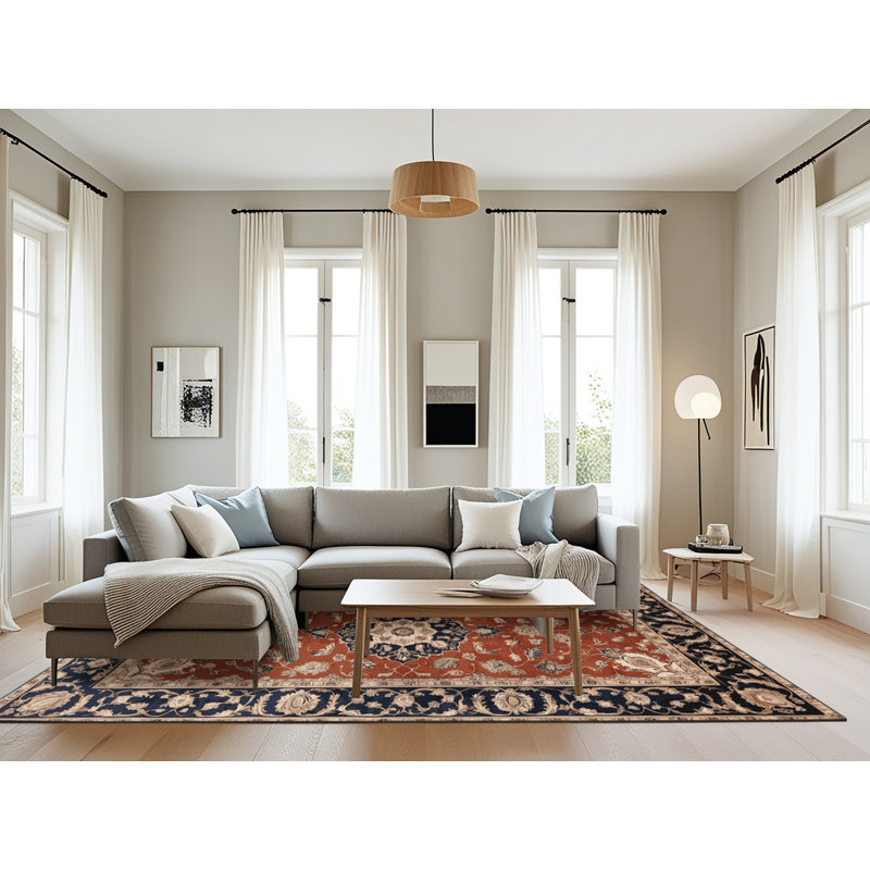 Machine Washable Persian Brown Area Rug, Rectangle 8' x 12'