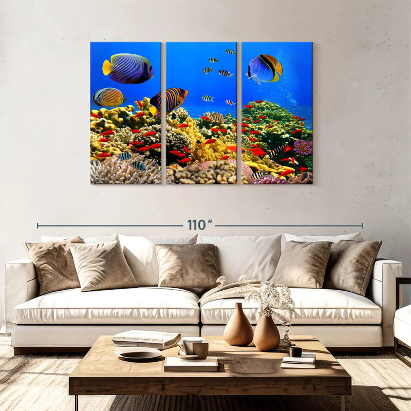Brampt Underwater Life, 48" H x 74" W