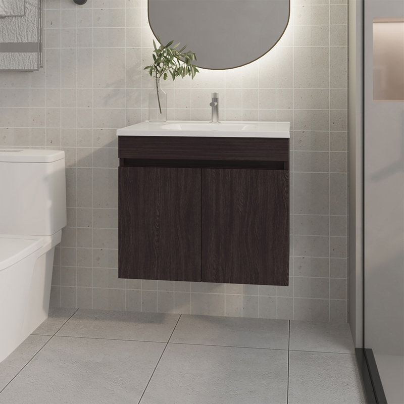 Rainbow City Vanity With 2 Doors, Wengue, Wenge