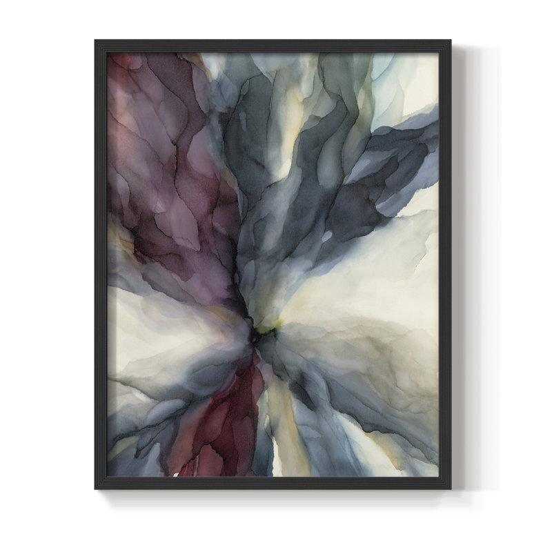 Reproduction encadrée sans titre - bois massif, Cadre simple noir, H 10 po x l 8 po