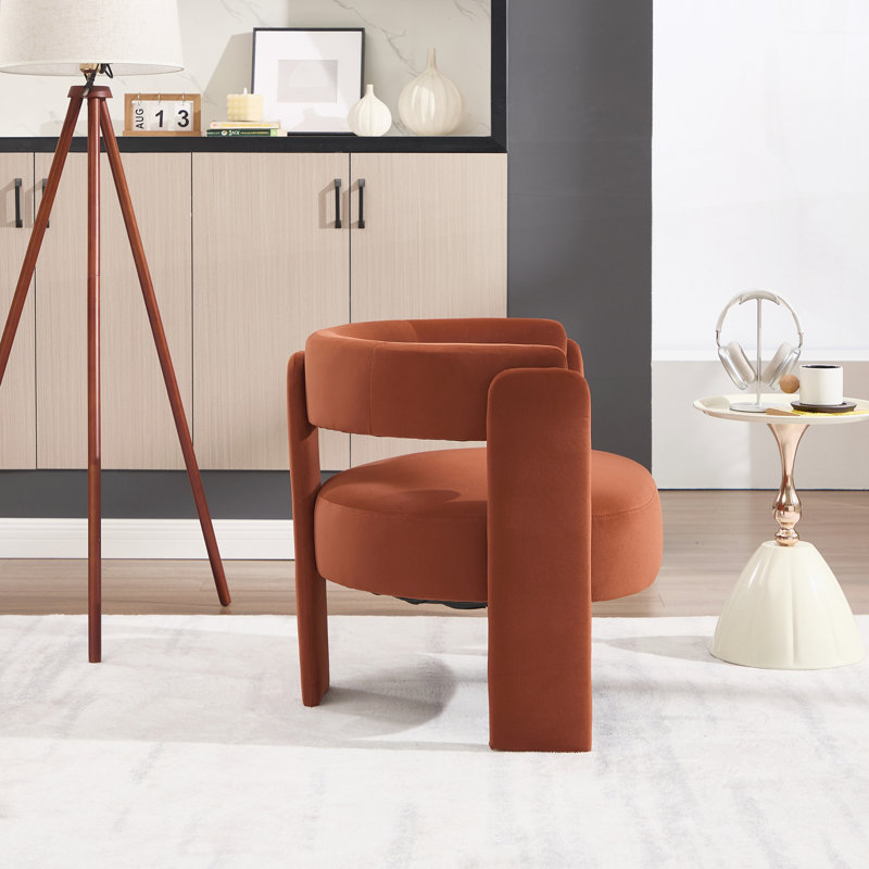 Chaise d'appoint pour le salon, Orange