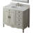 Benton Collection 38 Inch Daleville Distressed Gray Cottage Style Bathroom Sink Vanity-28844936