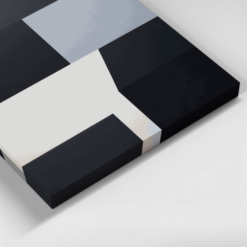 Minimalisme 67, art mural sur toile noire, H 11 po x l 14 po