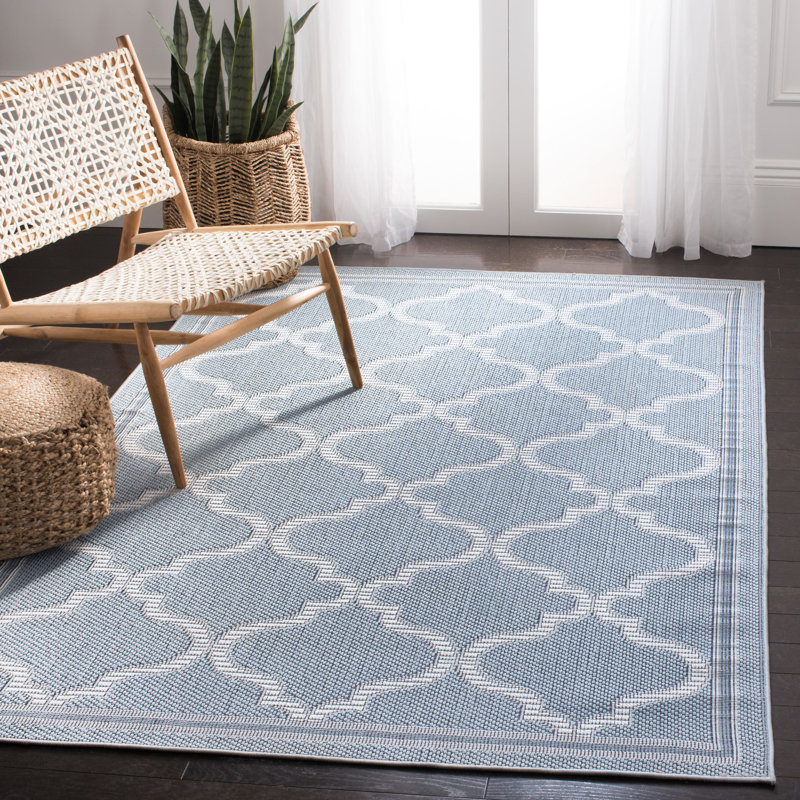 Murielle Performance Machine Washable Geometric Indoor/Outdoor Area Rug, Rectangle 4' x 6'