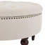 Repose-pieds de rangement rembourré en lin Ellersick-1256749300