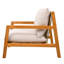 Chaise de patio en teck brésilien Sesley
