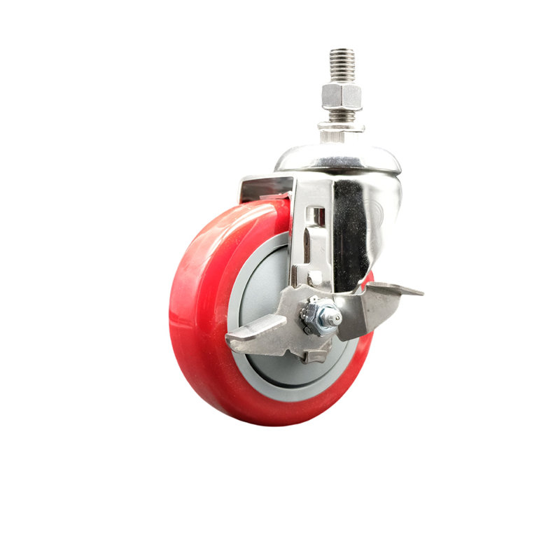 Polyurethane Caster, Red
