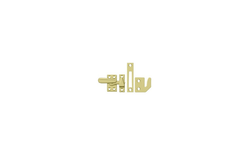 Hardware, Polished Brass, 1.3" H x 1.5 W x 0.5" D