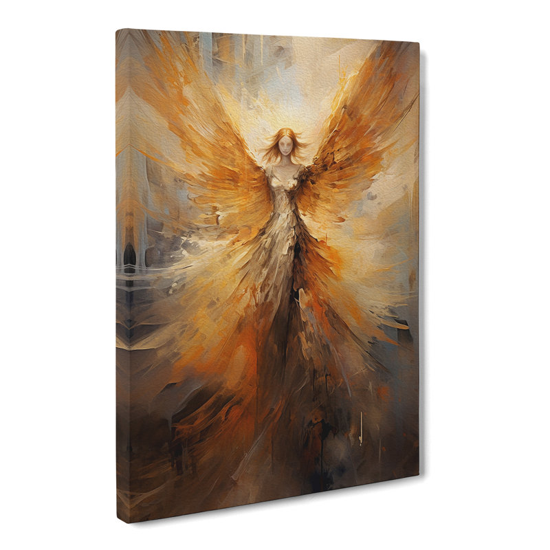 Angel Abstract Art No.3 - Wrapped Canvas, 50cm H x 35cm W x 3cm D