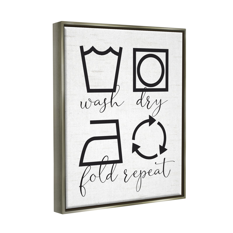 Guide de calligraphie utile "Letful Laundry" par lettré et doublé - reproduction sur toile flottante