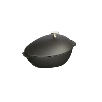 STAUB Cast Iron Mussel Pot, Black, 25 cm