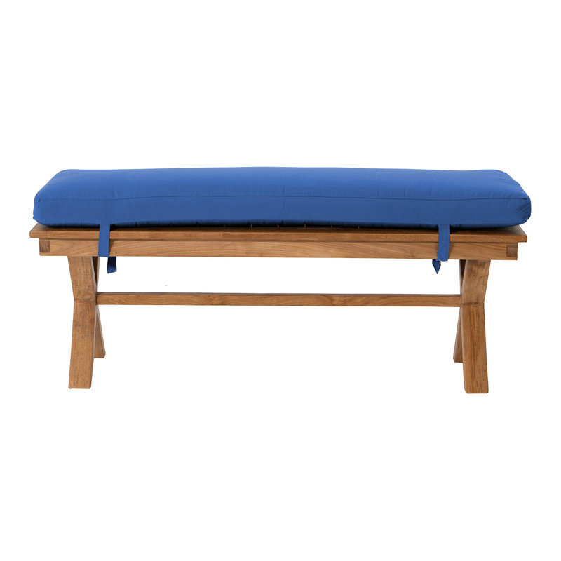 Burra Teak Patio Bench, Sapphire