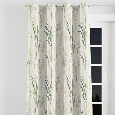 Rideaux à motif floral - Rideau à œillets Azaruddin - 1 panneau