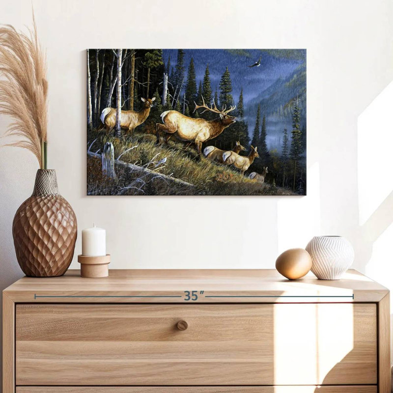 Brampt Eagle Mountain Fauna, 16" H x 24" W