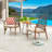 3-Piece Metal PE Wicker Outdoor Conversation Set with Cushions and Round Metal Side Table-1977270399
