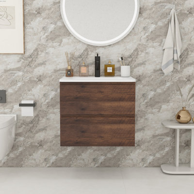 Bathroom Vanity with Ceramic Sink