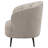Glynes Upholstered Channel Back Curved Chair Beige-666693635