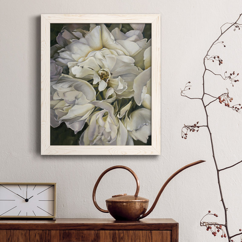 «For the roses» - Impression sur papier encadrée, H 20 po x l 17 po x P 1,5 po, Papier blanc