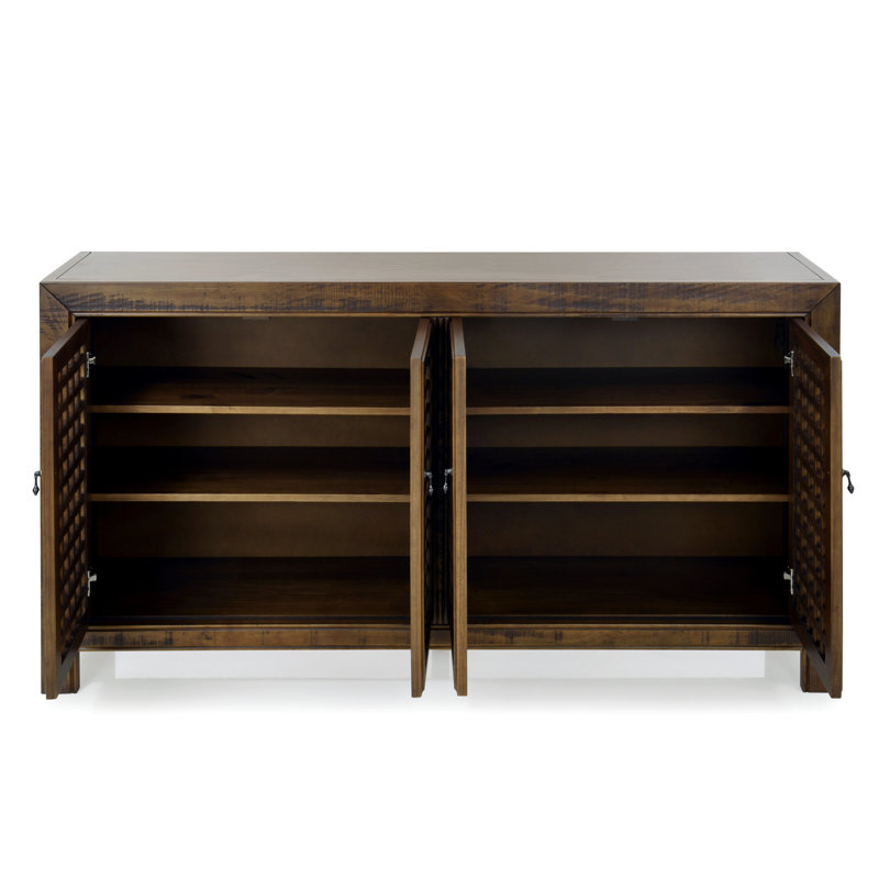 Avionce 70'' Solid Wood Sideboard, Mocha