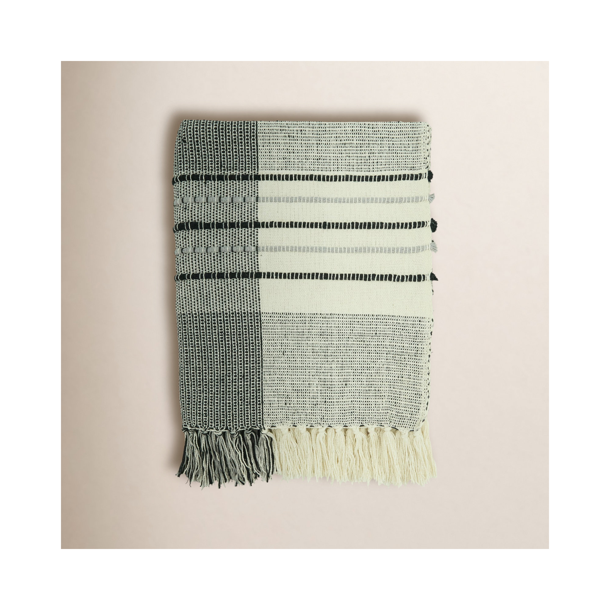 Sevan Collection Cotton Hand Woven Throw Blanket